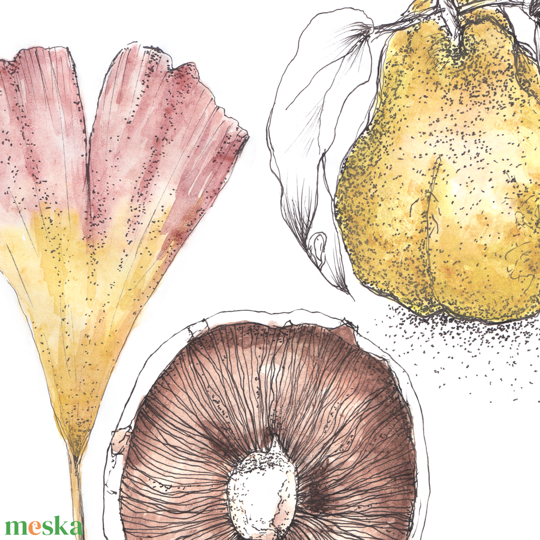 botanikai illusztrációk könyvjelzőkön LETÖLTHETŐ, NYOMTATHATÓ - művészet - grafika & illusztráció - digitális - Meska.hu