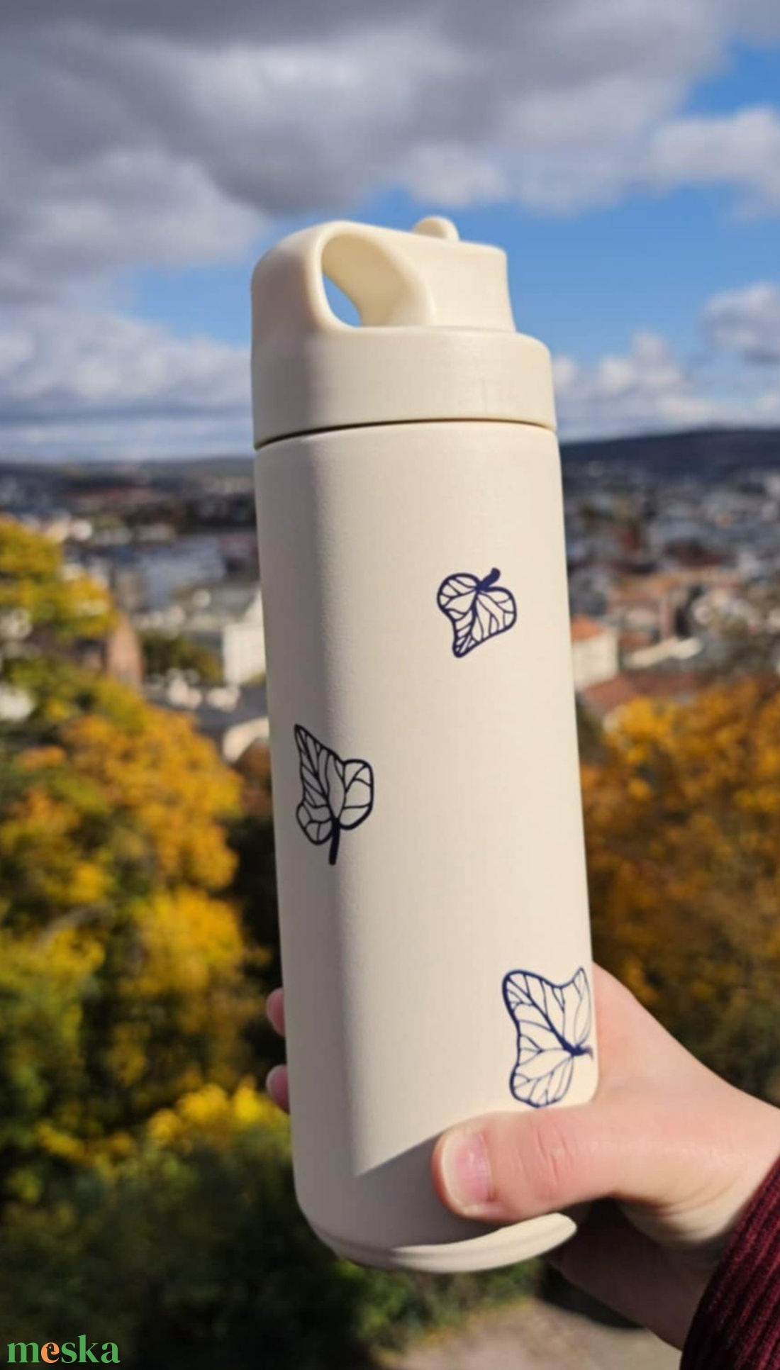 Borostyános termosz - otthon & életmód - konyhafelszerelés, tálalás - italos kellékek - termoszok - Meska.hu