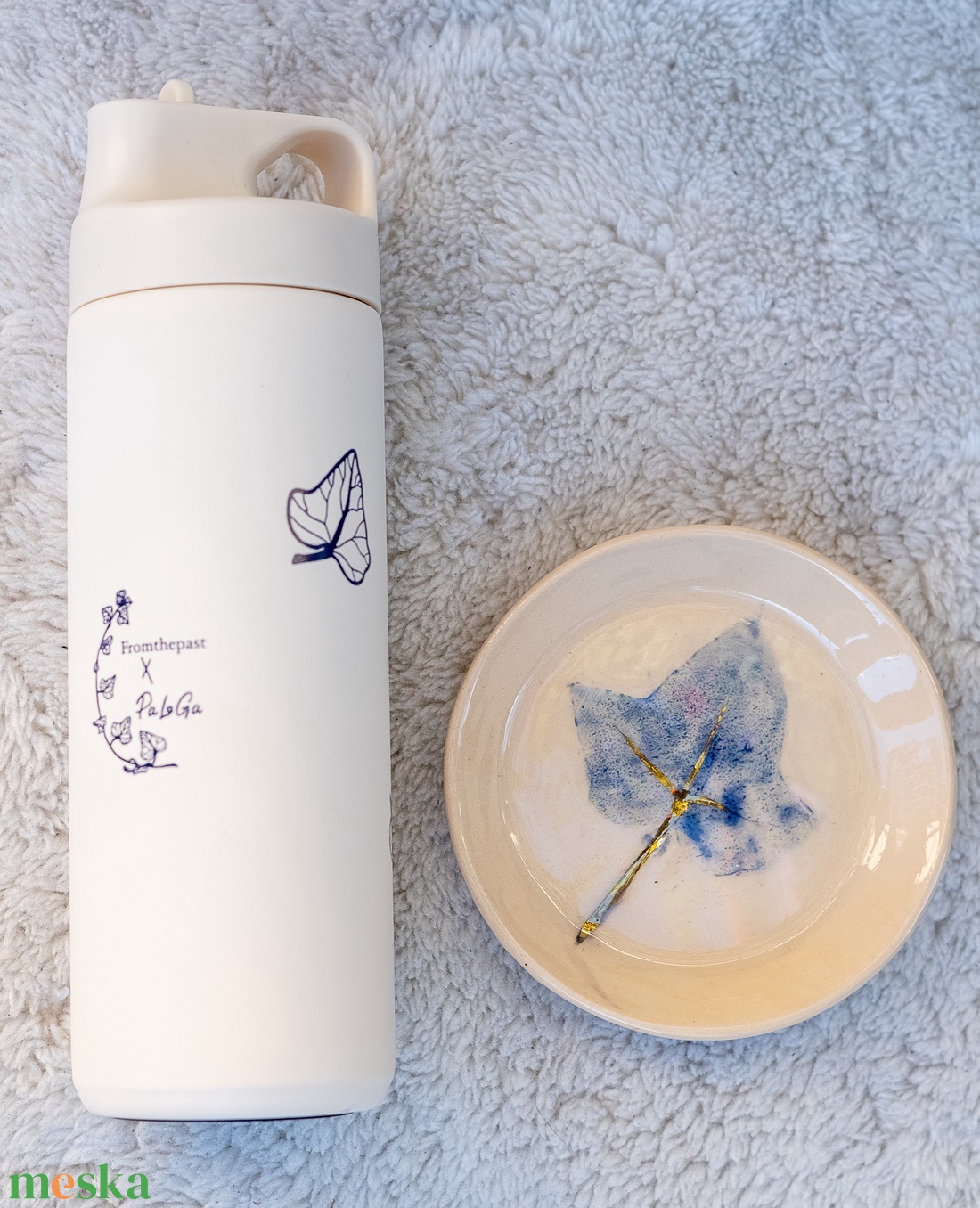 Borostyános termosz - otthon & életmód - konyhafelszerelés, tálalás - italos kellékek - termoszok - Meska.hu