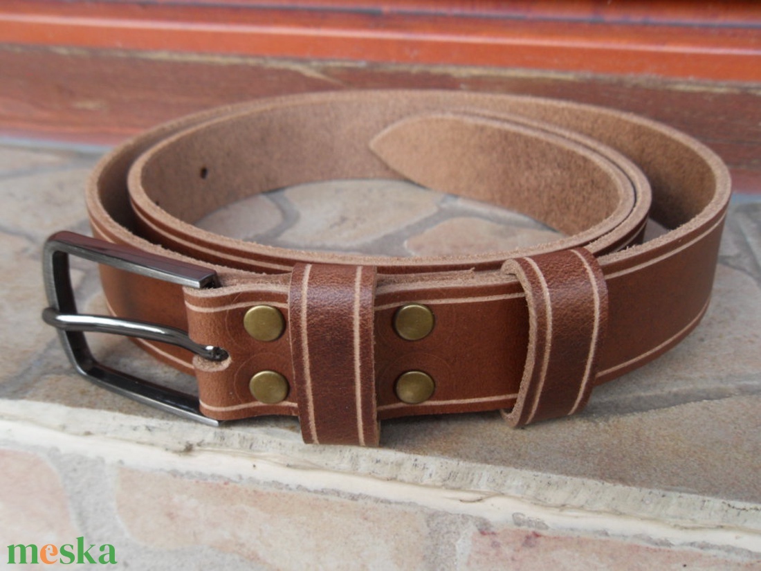 Bőr Öv Brown 3 cm. széles. - ruha & divat - öv & övcsat - öv - Meska.hu Bőr Öv Brown 3 cm. széles. - ruha & divat - öv & övcsat - öv - Meska.hu