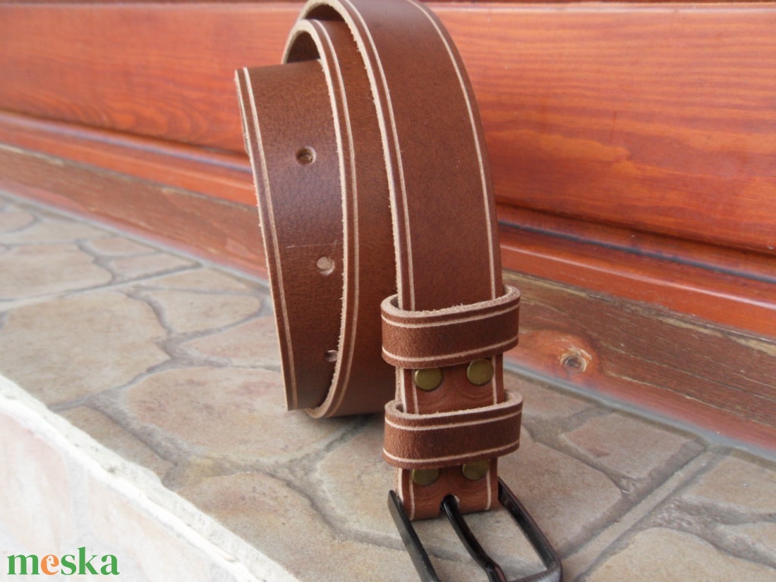 Bőr Öv Brown 3 cm. széles. - ruha & divat - öv & övcsat - öv - Meska.hu Bőr Öv Brown 3 cm. széles. - ruha & divat - öv & övcsat - öv - Meska.hu