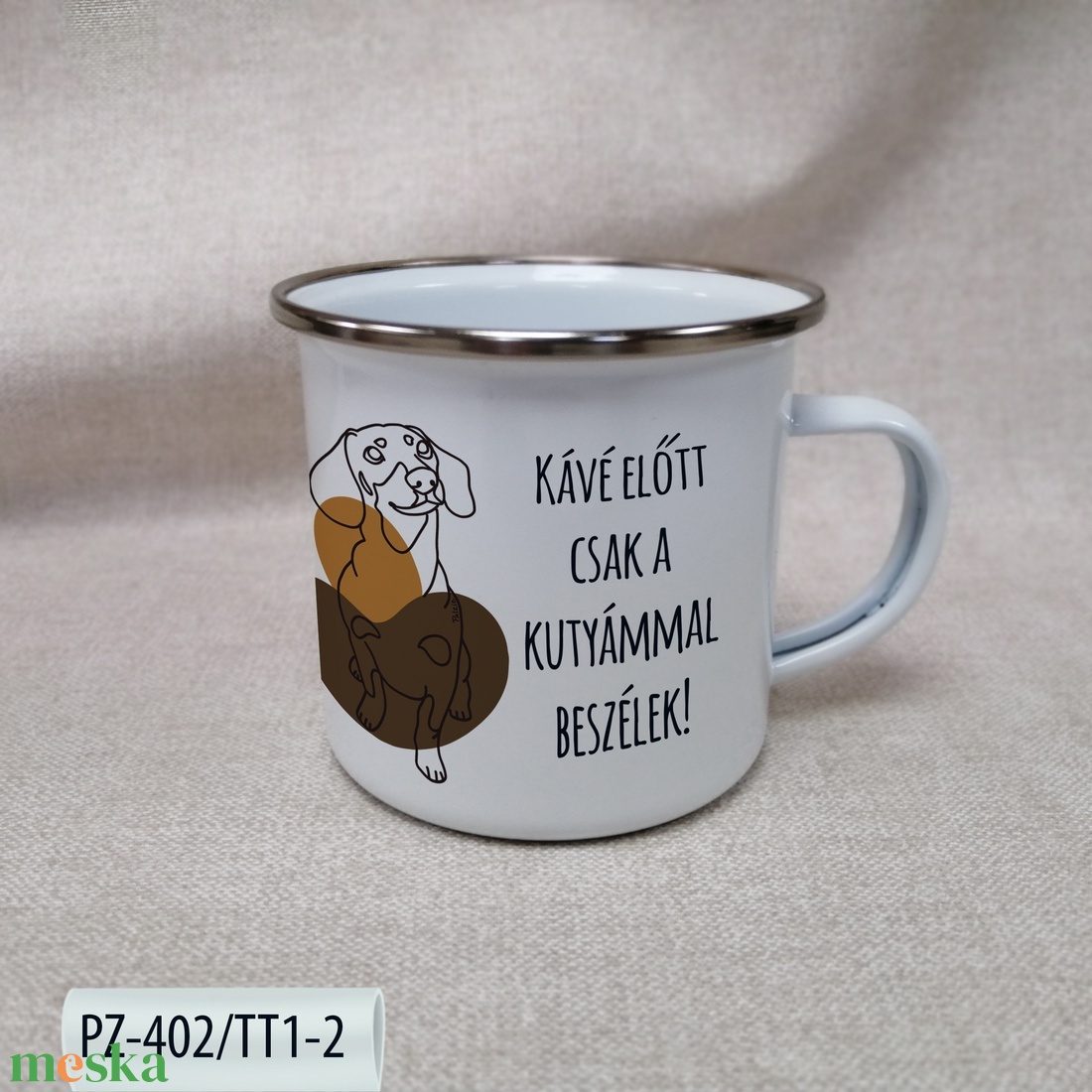 Kutyás Zománc Bögre - otthon & életmód - konyhafelszerelés, tálalás - tálalás - bögre & csésze - Meska.hu Kutyás Zománc Bögre - otthon & életmód - konyhafelszerelés, tálalás - tálalás - bögre & csésze - Meska.hu