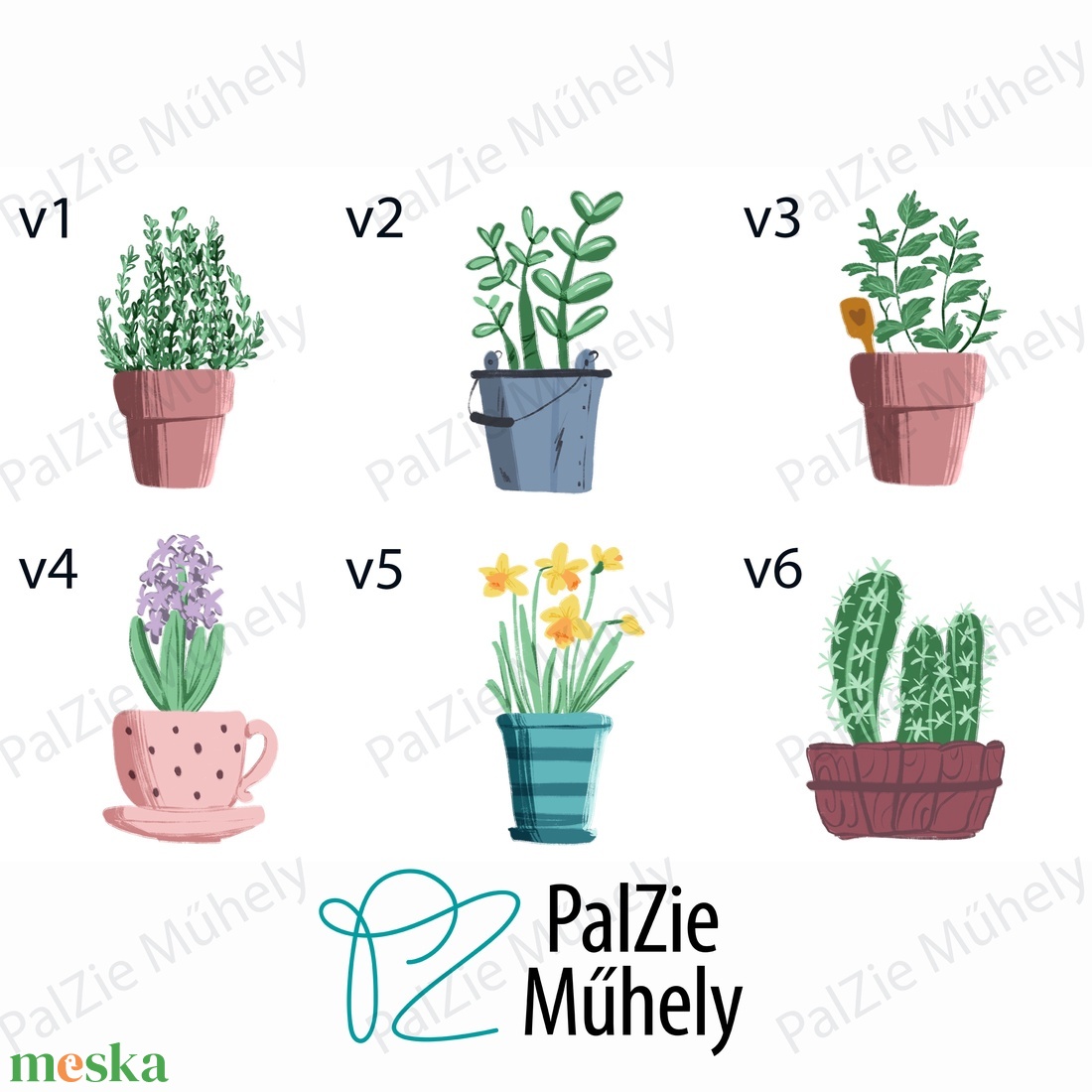 Virágos, Növényes Zománc Bögre - otthon & életmód - konyhafelszerelés, tálalás - tálalás - bögre & csésze - Meska.hu