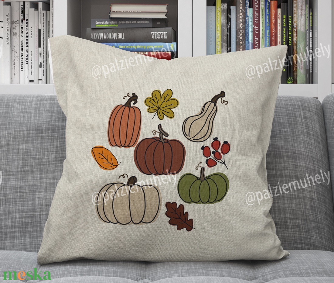 Őszi Díszpárna - Vegyes tökök - otthon & életmód - lakástextil - párna & párnahuzat - Meska.hu