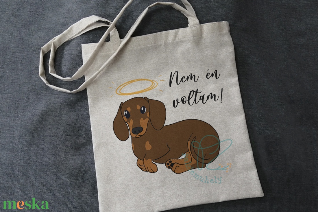 Nem én voltam Tacskó Kutyás Vászontáska - táska & tok - bevásárlás & shopper táska - shopper, textiltáska, szatyor - Meska.hu Nem én voltam Tacskó Kutyás Vászontáska - táska & tok - bevásárlás & shopper táska - shopper, textiltáska, szatyor - Meska.hu