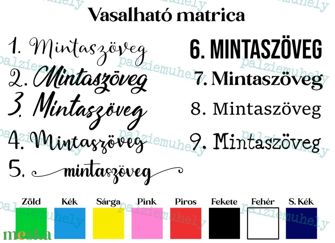 Egyedi Szöveg - Vasalható Matrica Fólia - kellékek & szerszámok - méteráru - felvarrható, vasalható kellék - Meska.hu Egyedi Szöveg - Vasalható Matrica Fólia - kellékek & szerszámok - méteráru - felvarrható, vasalható kellék - Meska.hu