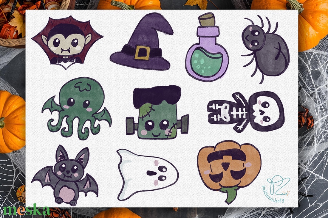 RÉMcuki Halloween Barkácsfilc panel - kellékek & szerszámok - dekorációs kellékek - egyéb kellékek - Meska.hu