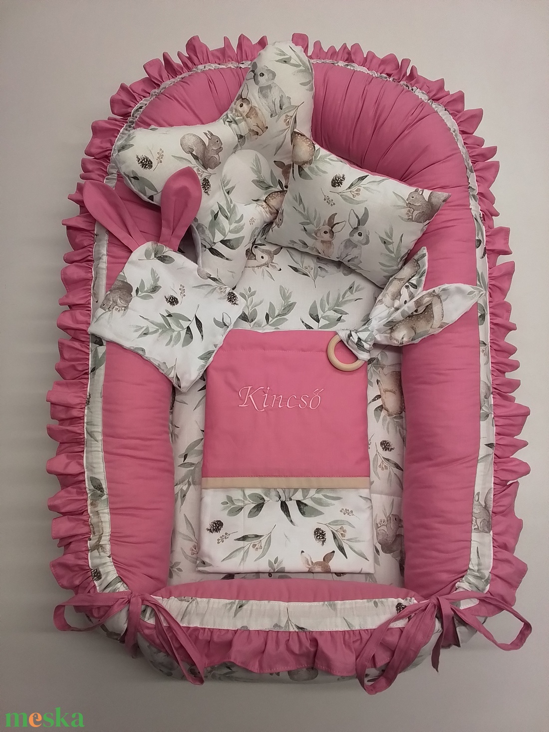 Babafészek szett  - baba - mama - baba ágynemű - babafészek - Meska.hu