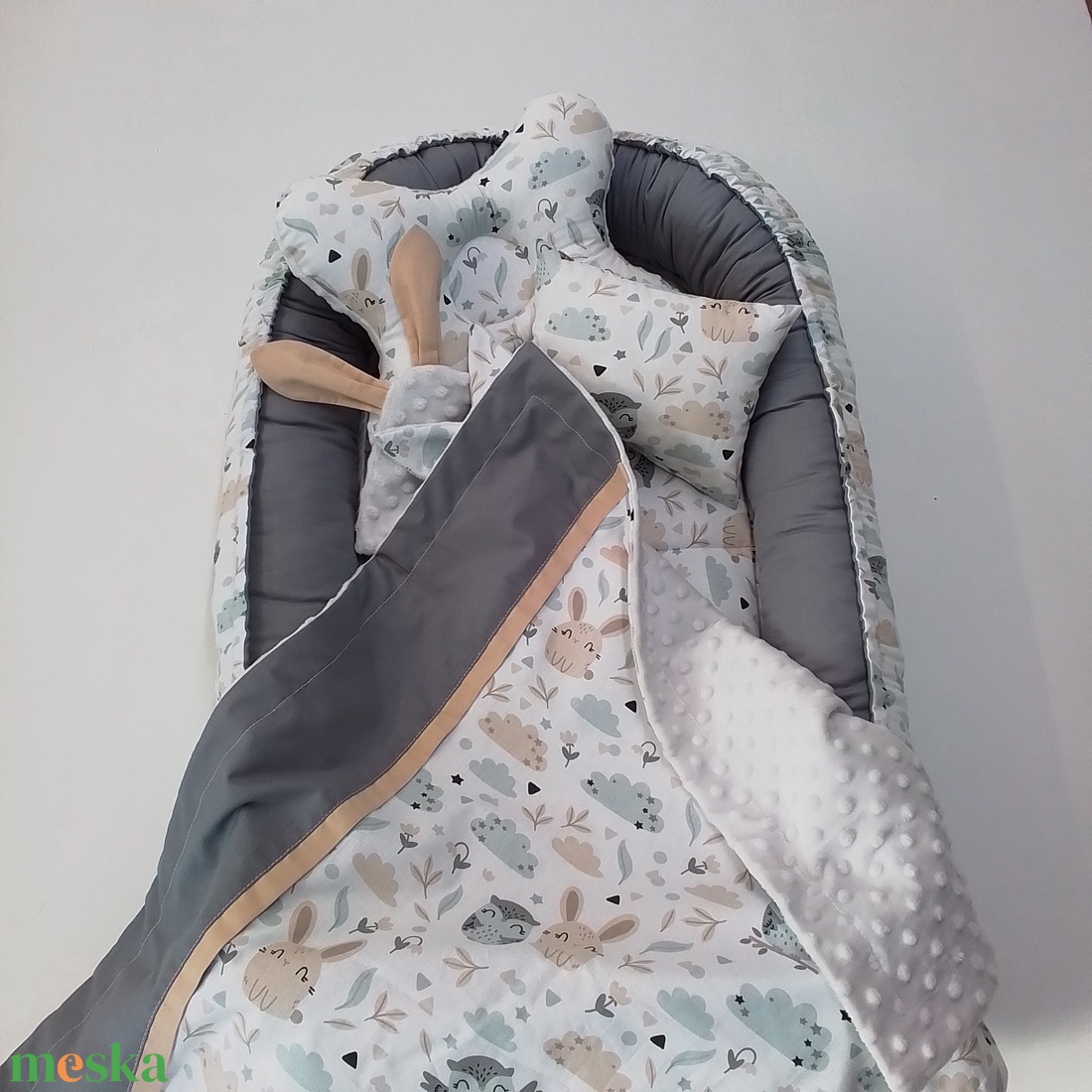 Babafészek szett  - baba - mama - baba ágynemű - babafészek - Meska.hu