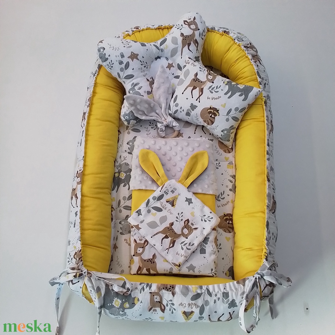 Babafészek szett  - baba - mama - baba ágynemű - babafészek - Meska.hu