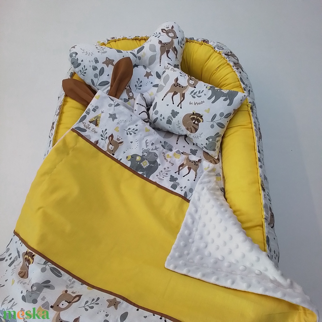 Babafészek szett  - baba - mama - baba ágynemű - babafészek - Meska.hu