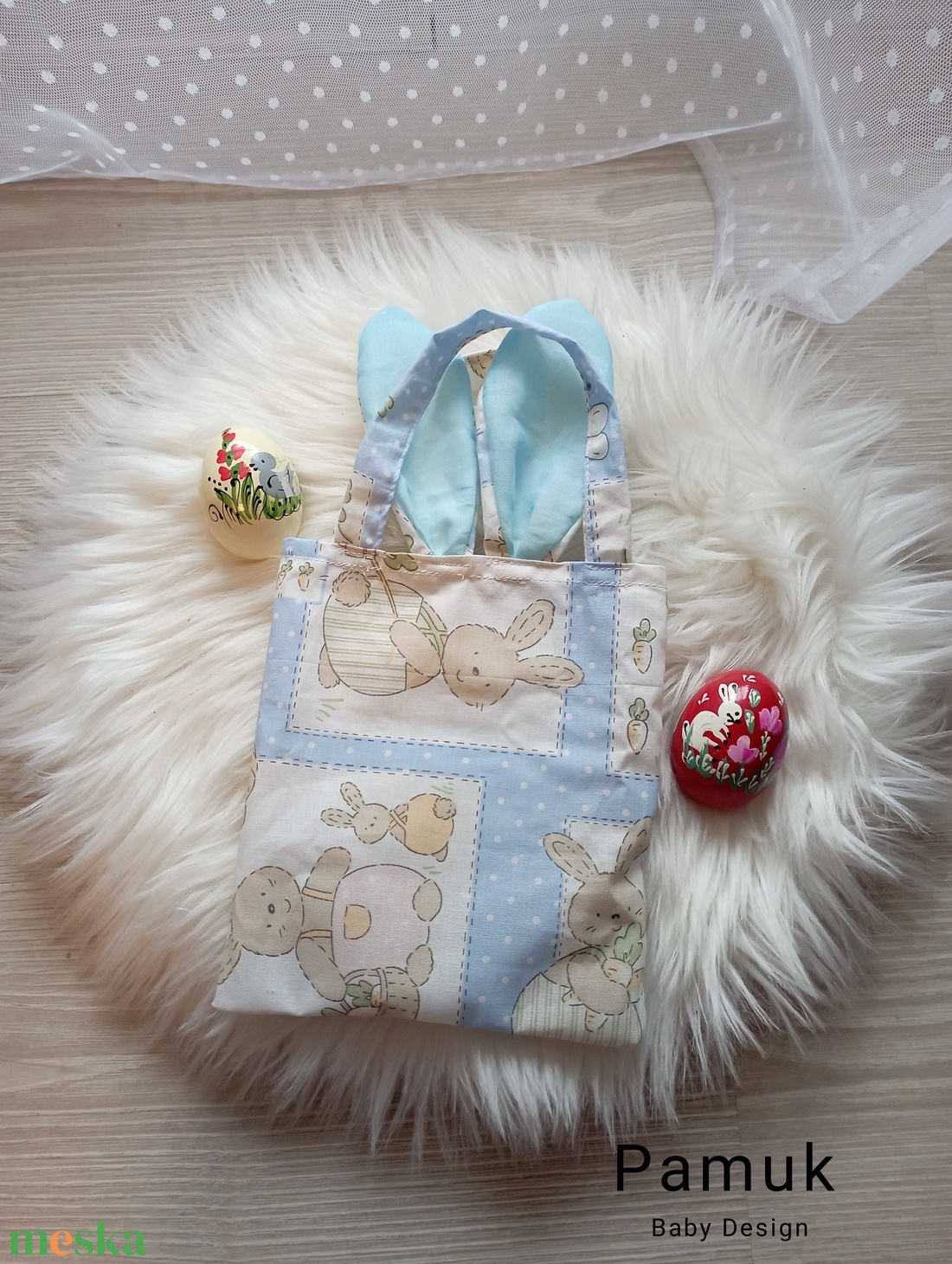 Húsvéti tojáskereső zsák, táska gyerekeknek - táska & tok - bevásárlás & shopper táska - shopper, textiltáska, szatyor - Meska.hu