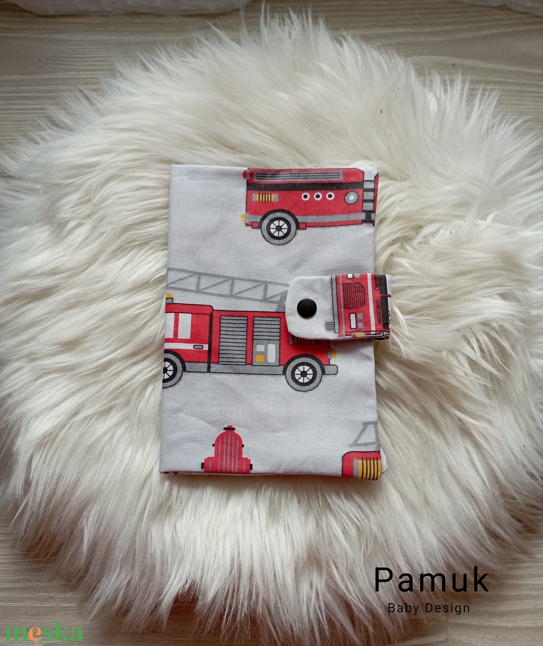 Tűzoltós egészségügyi kiskönyv borító - otthon & életmód - papír, írószer - egészségügyi kiskönyv borító - Meska.hu