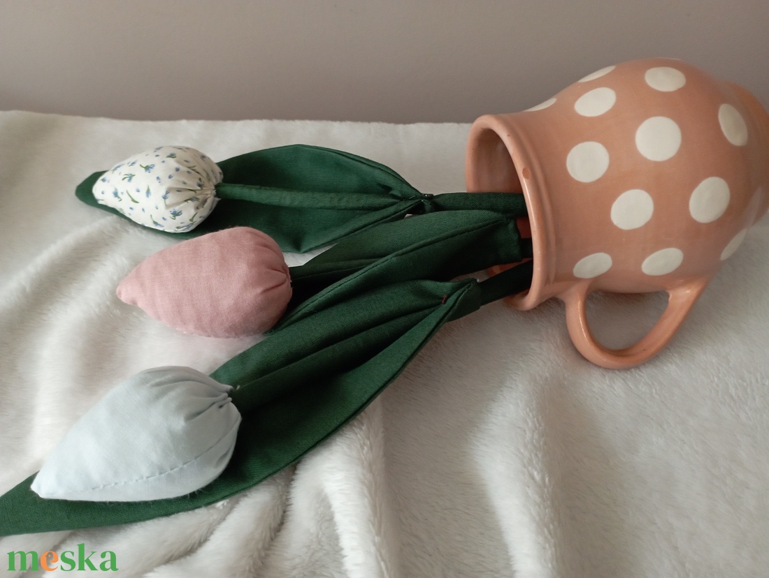 Textil tulipán - otthon & életmód - dekoráció - Meska.hu