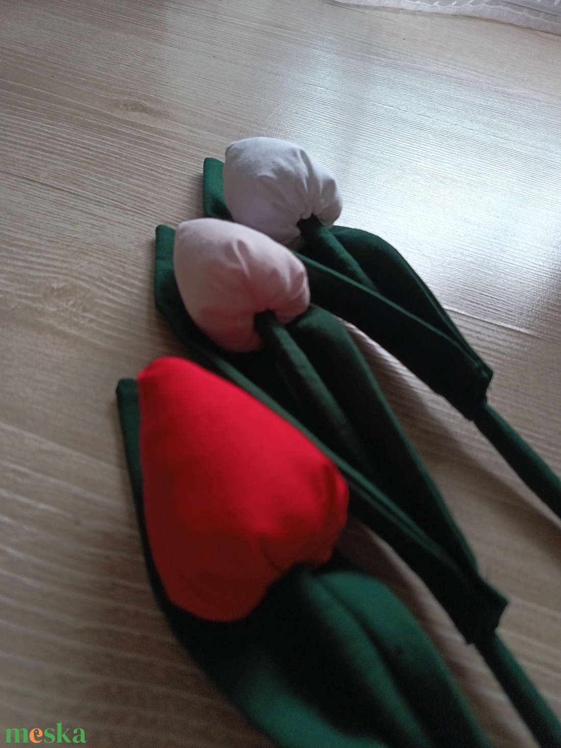 Textil tulipán, örök tulipán, anyák napi tulipán  - otthon & életmód - virágdekoráció - virágok - szálas virág - Meska.hu