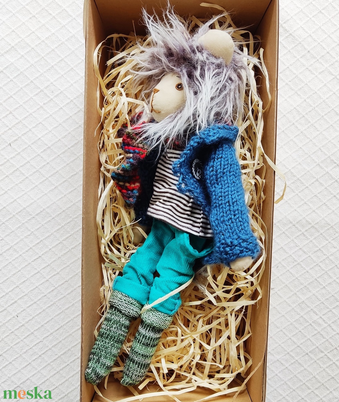 Öltöztethető Pamuki oroszlán - játék & sport - baba & babaház - öltöztethető baba - Meska.hu