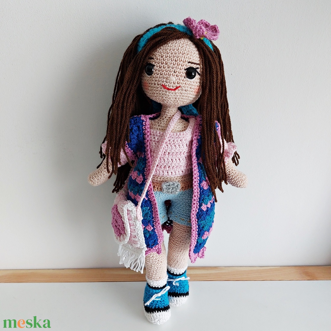HANNA baba horgolt amigurumi - játék & sport - baba & babaház - öltöztethető baba - Meska.hu