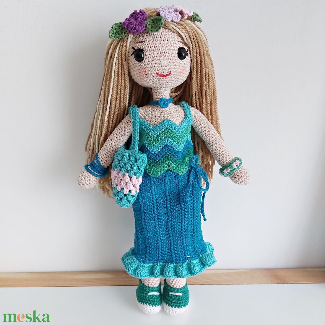 LUCA baba horgolt amigurumi - játék & sport - baba & babaház - öltöztethető baba - Meska.hu