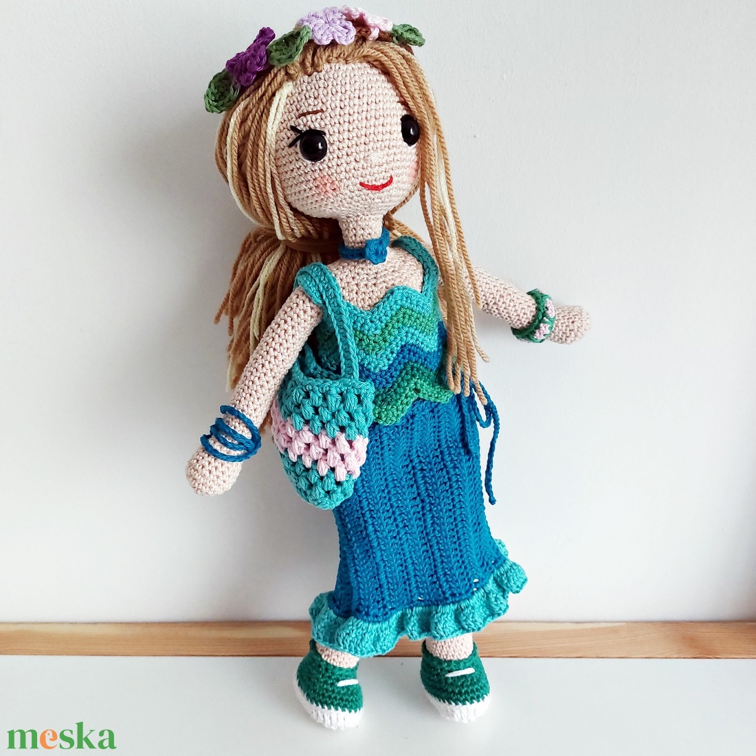 LUCA baba horgolt amigurumi - játék & sport - baba & babaház - öltöztethető baba - Meska.hu