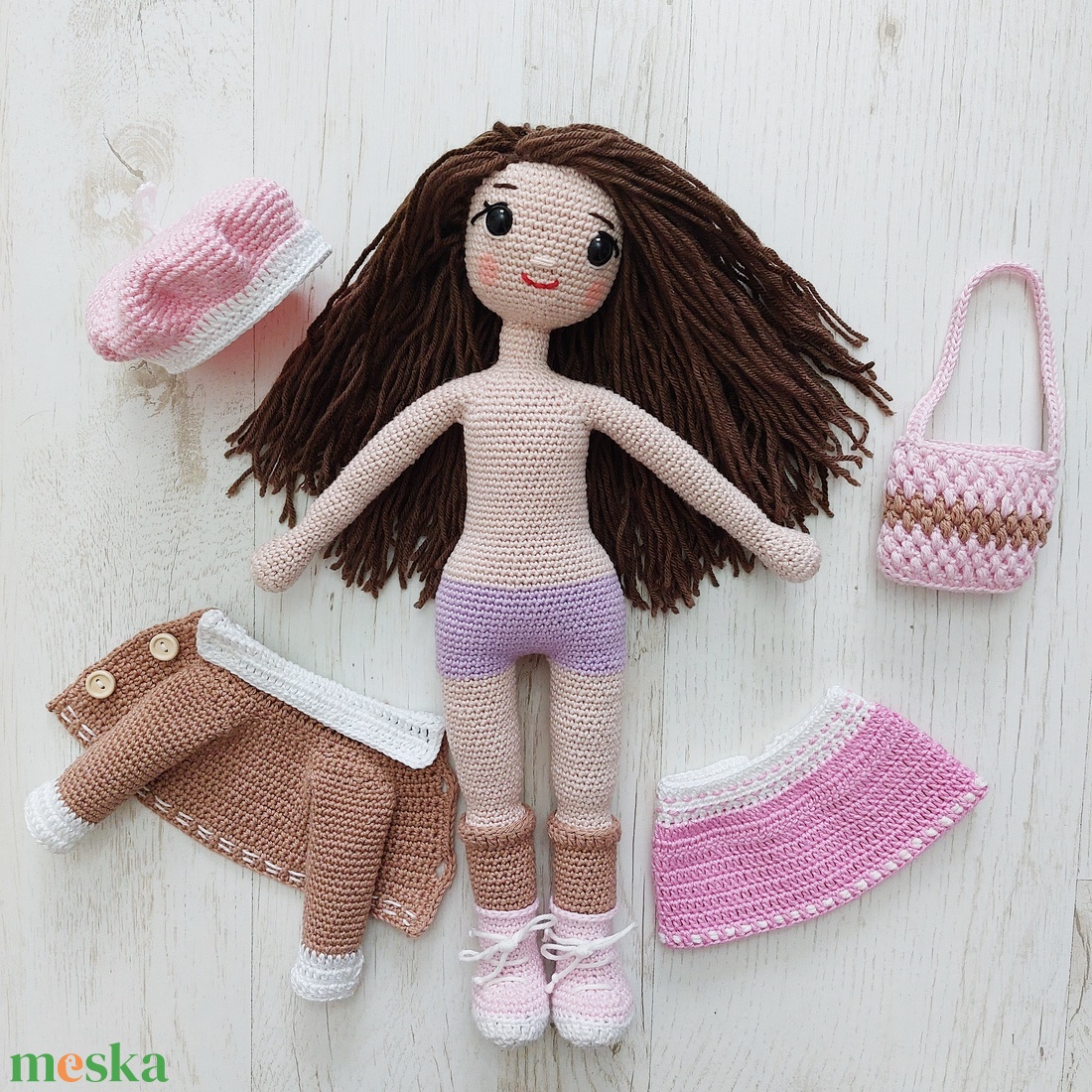 MILLA baba, amigurumi - játék & sport - baba & babaház - öltöztethető baba - Meska.hu MILLA baba, amigurumi - játék & sport - baba & babaház - öltöztethető baba - Meska.hu