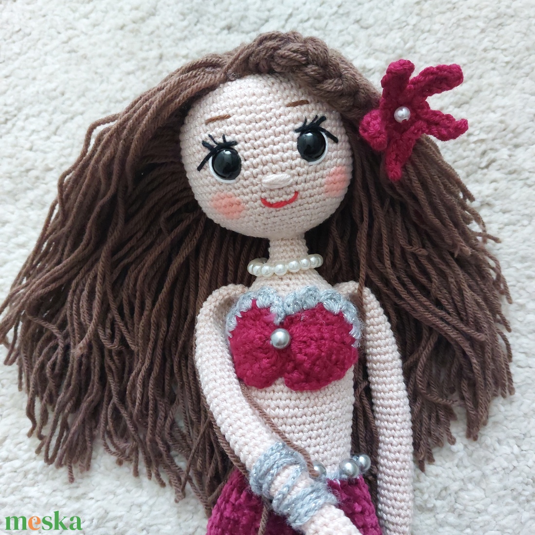 amigurumi baba, sellőlány - játék & sport - baba & babaház - öltöztethető baba - Meska.hu amigurumi baba, sellőlány - játék & sport - baba & babaház - öltöztethető baba - Meska.hu
