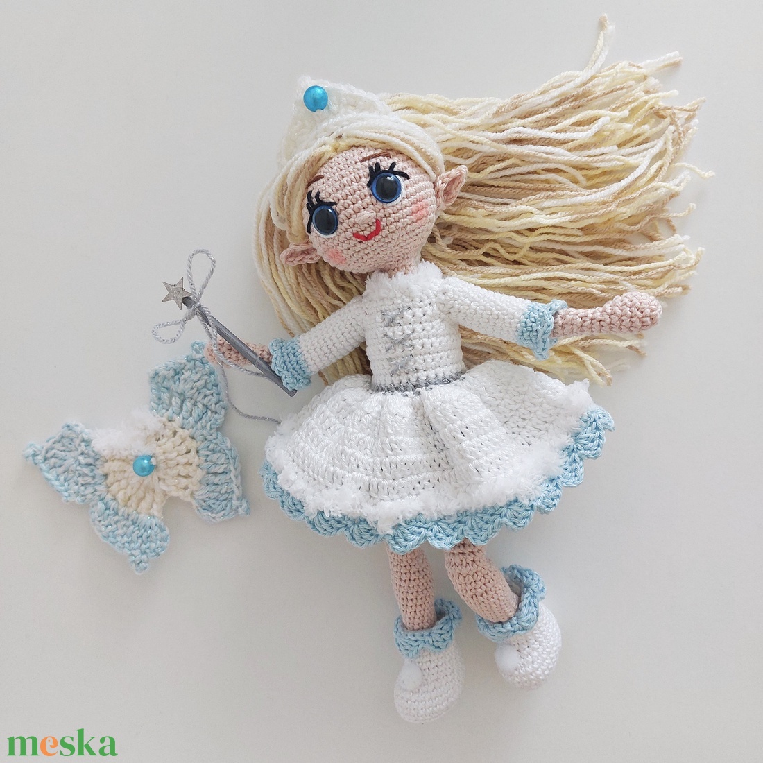 amigurumi tündérlány, Léna - játék & sport - plüssállat & játékfigura - ember - Meska.hu amigurumi tündérlány, Léna - játék & sport - plüssállat & játékfigura - ember - Meska.hu