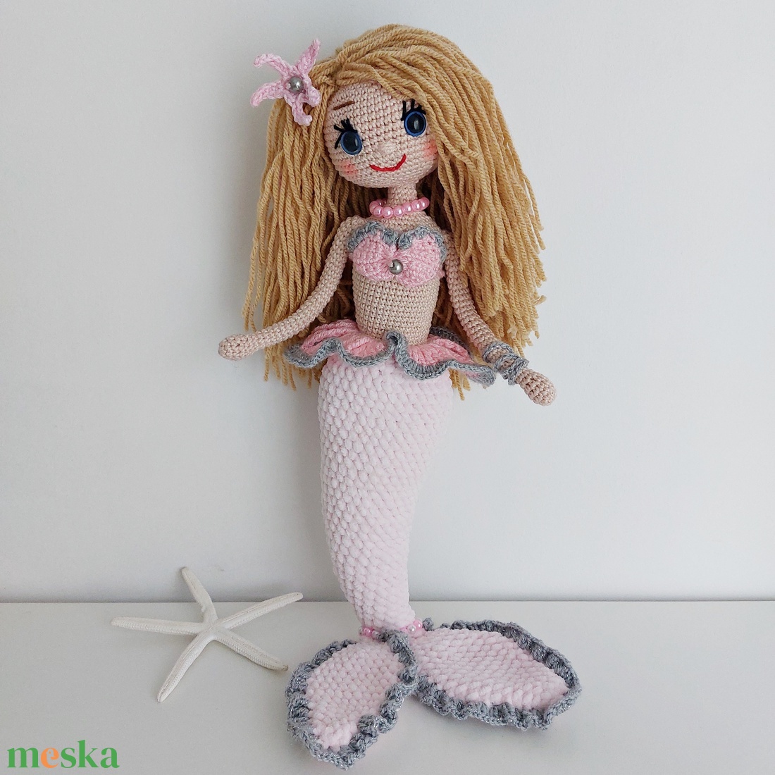 amigurumi sellő - játék & sport - plüssállat & játékfigura - ember - Meska.hu