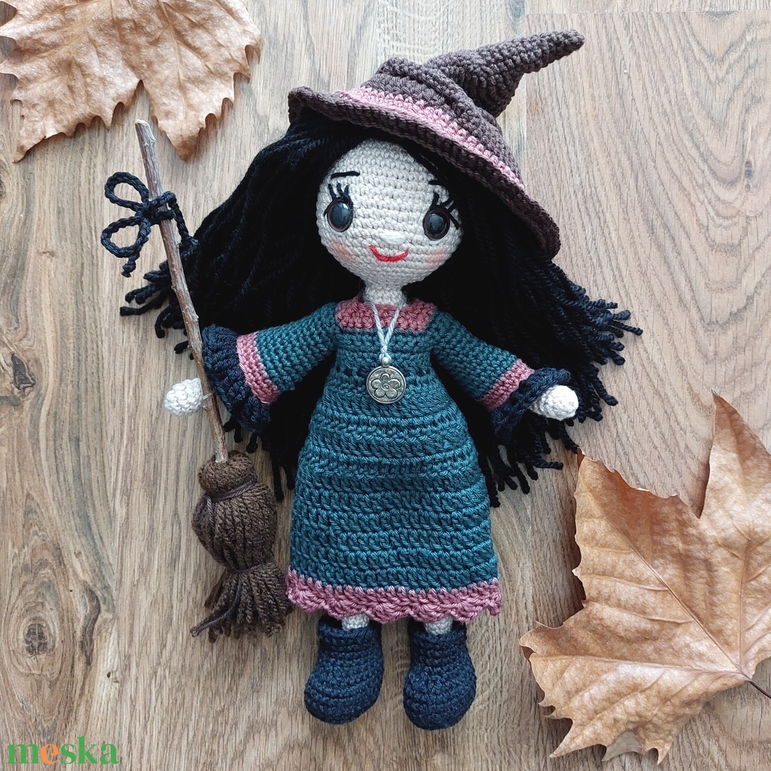 amigurumi boszorka - játék & sport - baba & babaház - öltöztethető baba - Meska.hu