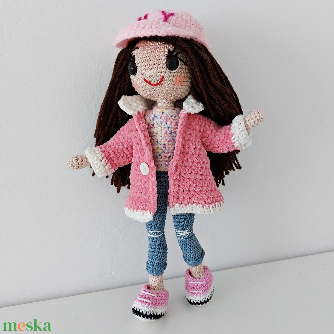 amigurumi Emma baba  - játék & sport - baba & babaház - öltöztethető baba - Meska.hu