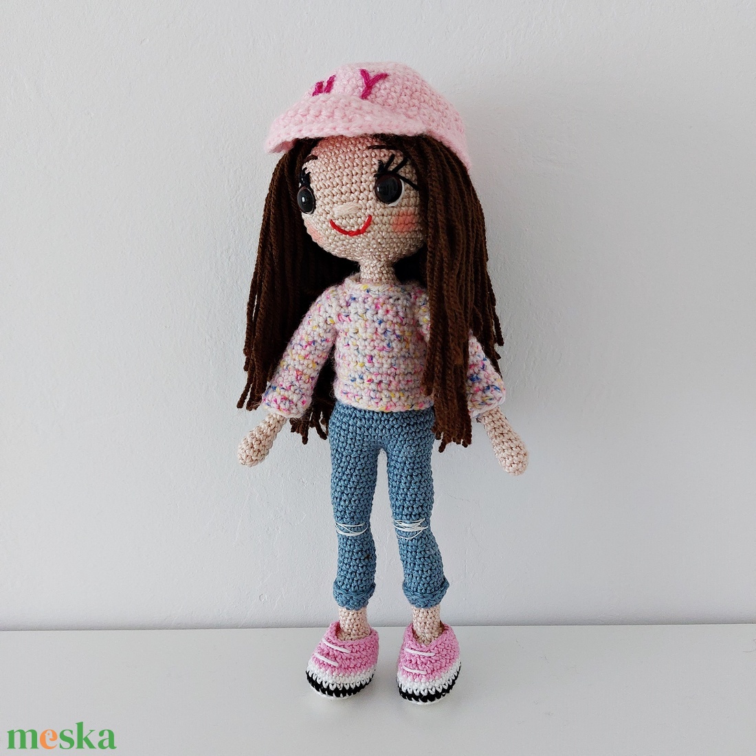 amigurumi Emma baba  - játék & sport - baba & babaház - öltöztethető baba - Meska.hu