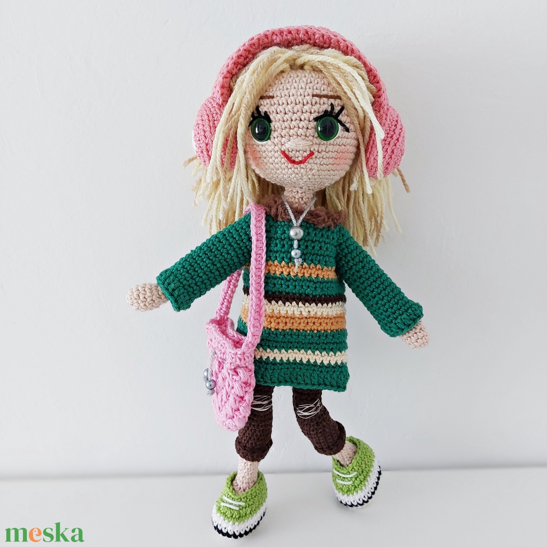 amigurumi Borka baba  - játék & sport - baba & babaház - öltöztethető baba - Meska.hu