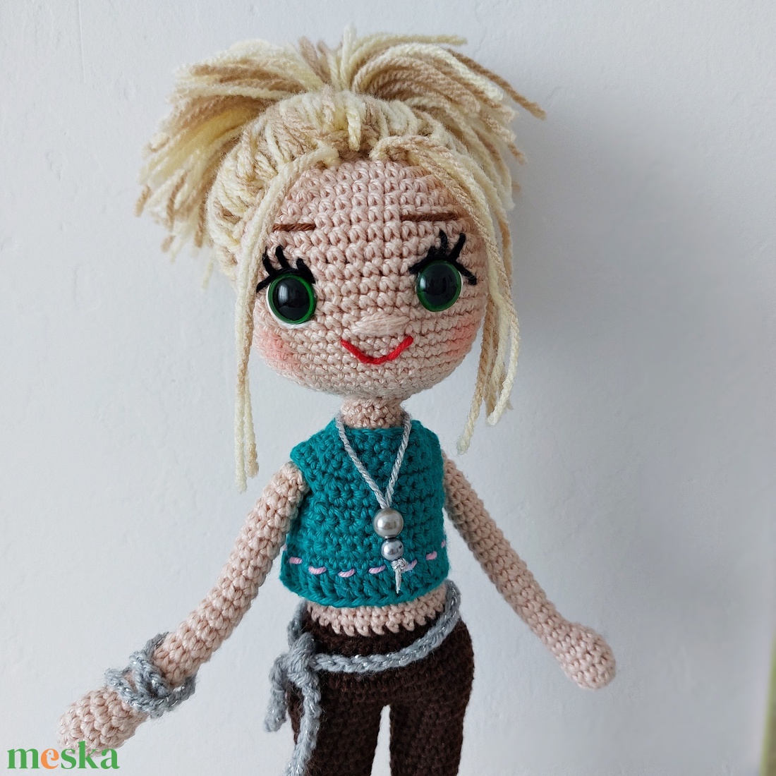 amigurumi Borka baba  - játék & sport - baba & babaház - öltöztethető baba - Meska.hu