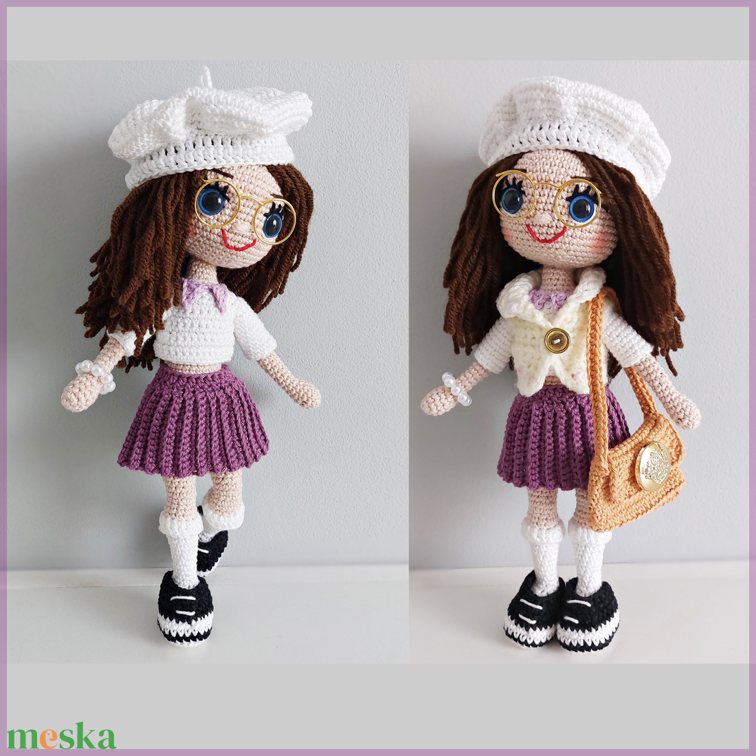 amigurumi Blanka baba  - játék & sport - baba & babaház - öltöztethető baba - Meska.hu
