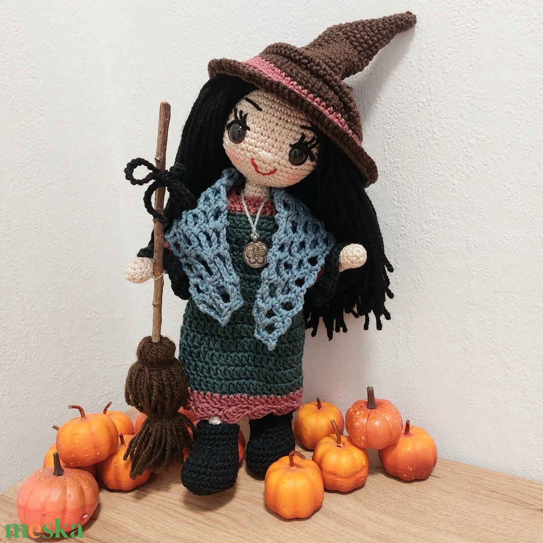 amigurumi boszorka - játék & sport - baba & babaház - öltöztethető baba - Meska.hu
