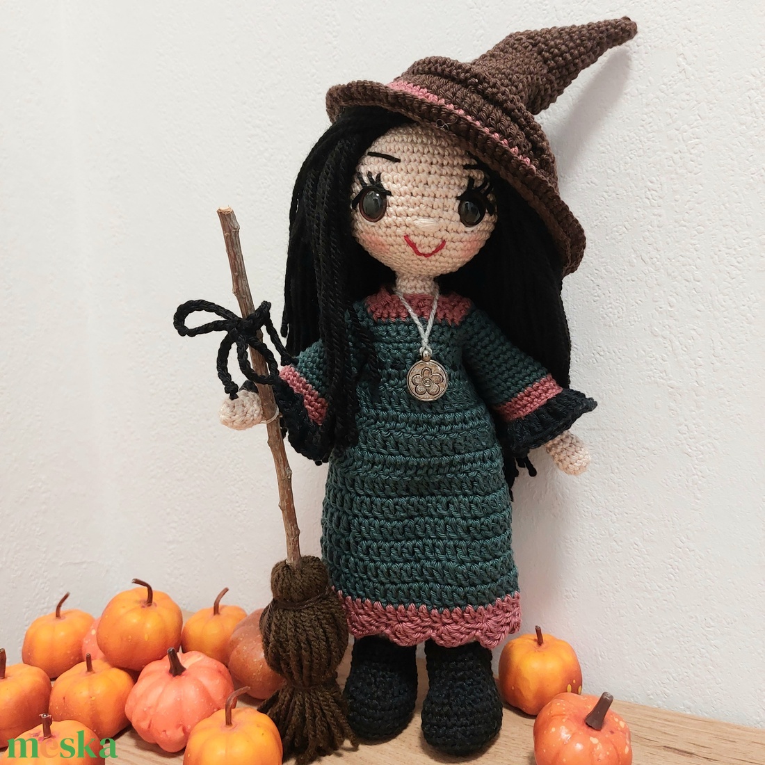 amigurumi boszorka - játék & sport - baba & babaház - öltöztethető baba - Meska.hu