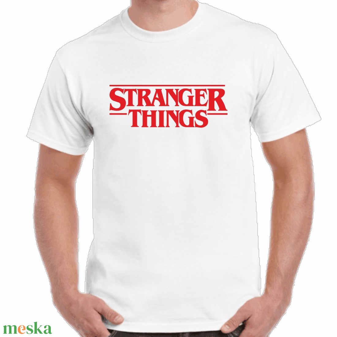 STRANGER THINGS férfi póló. Minőségi 100% pamut egyedi férfi póló. - ruha & divat - férfi ruha - póló - Meska.hu