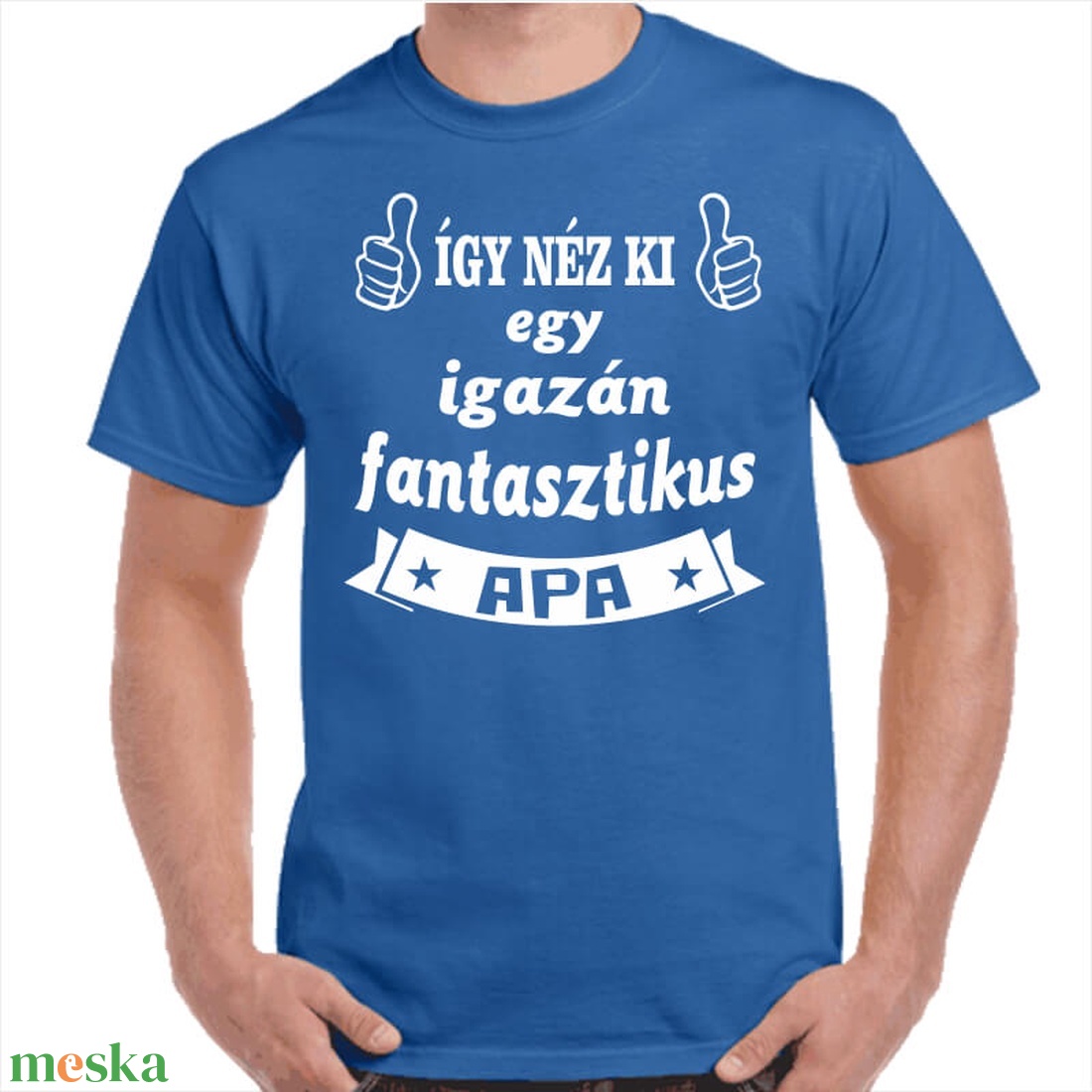 Feliratos póló apának így néz ki egy igazán fantasztikus apa felirattal. Minőségi 100% pamut egyedi póló. - ruha & divat - férfi ruha - póló - Meska.hu