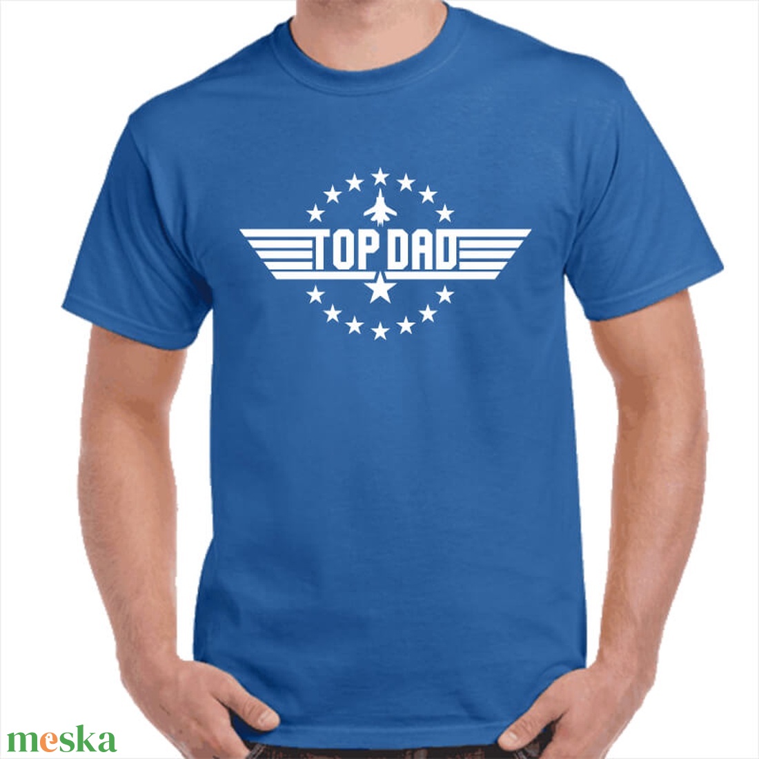 Feliratos póló apának TOP DAD felirattal. Minőségi 100% pamut egyedi póló. - ruha & divat - férfi ruha - póló - Meska.hu