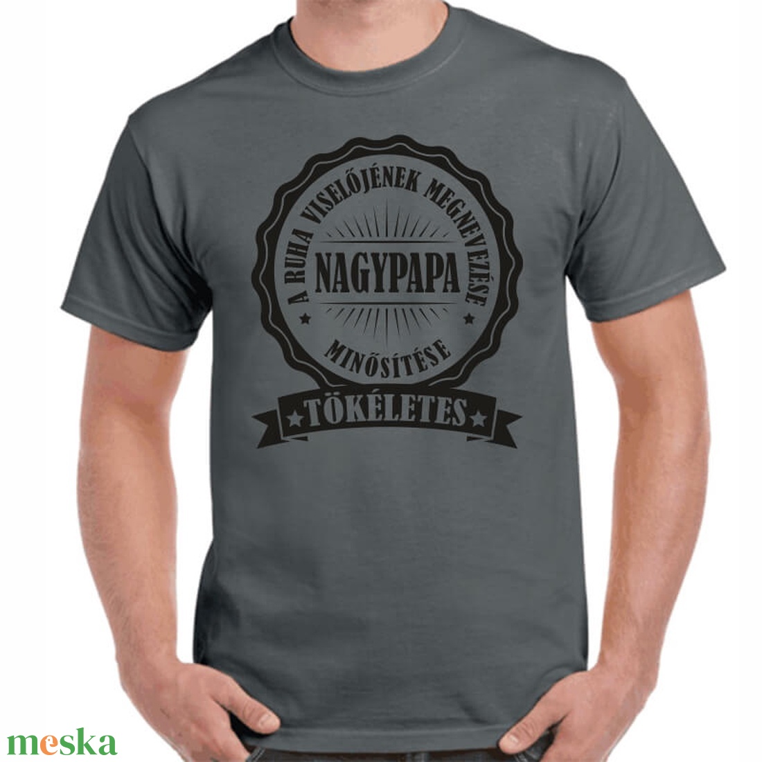 Feliratos póló papának Papa minősítése tökéletes felirattal. Minőségi 100% pamut egyedi póló. - ruha & divat - férfi ruha - póló - Meska.hu