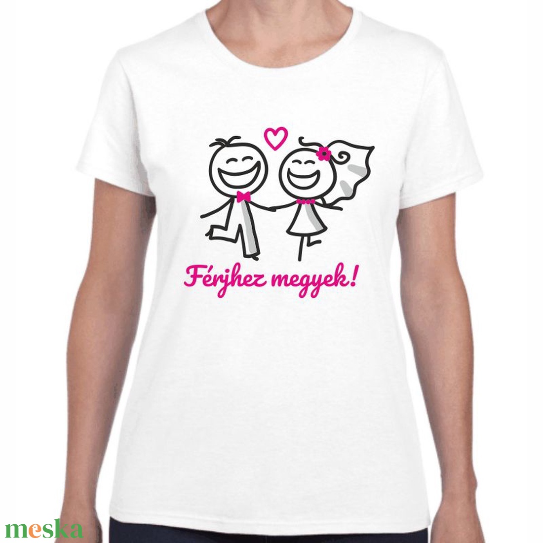 Férjhez megyek lánybúcsú póló a menyasszonynak. Minőségi 100% pamut egyedi póló. - ruha & divat - női ruha - póló, felső - Meska.hu