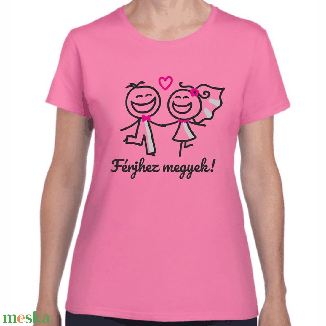 Férjhez megyek lánybúcsú póló a menyasszonynak. Minőségi 100% pamut egyedi póló. - ruha & divat - női ruha - póló, felső - Meska.hu