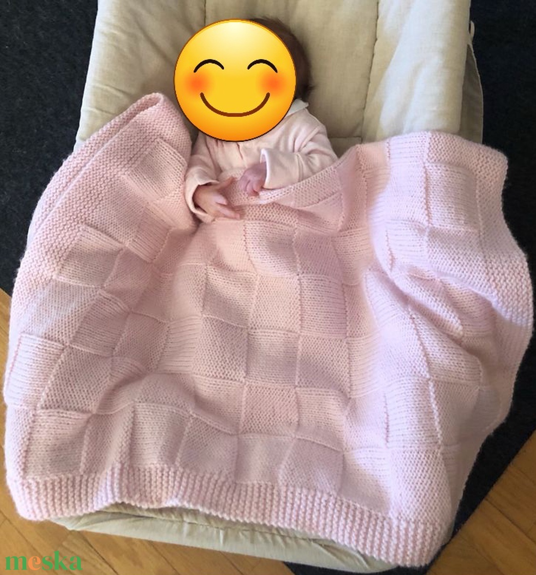 Kötött babatakaró  - baba - mama - baba ágynemű - babatakaró, gyerek pléd - Meska.hu