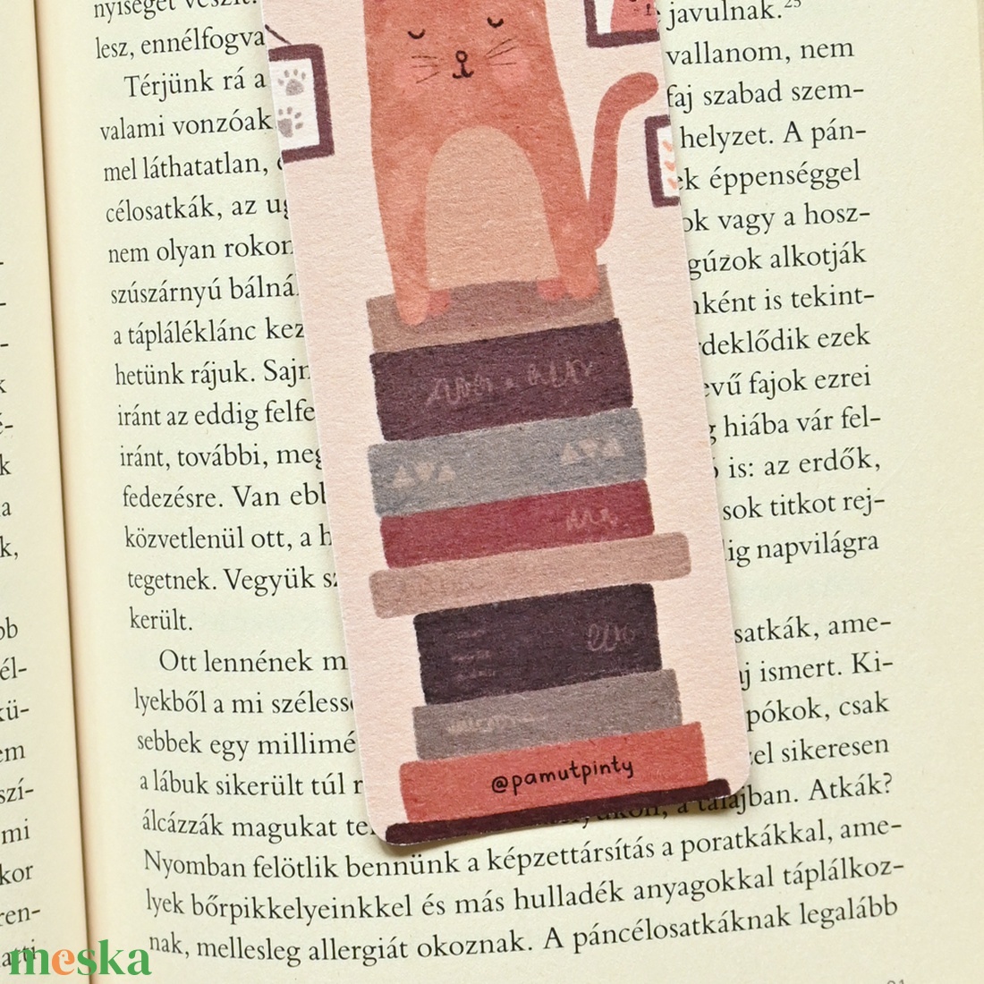 Könyvjelző - Könyves cicás - könyv & zene - könyvjelző - Meska.hu