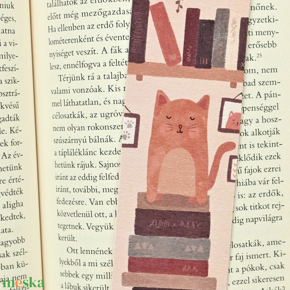 Könyvjelző - Könyves cicás - könyv & zene - könyvjelző - Meska.hu