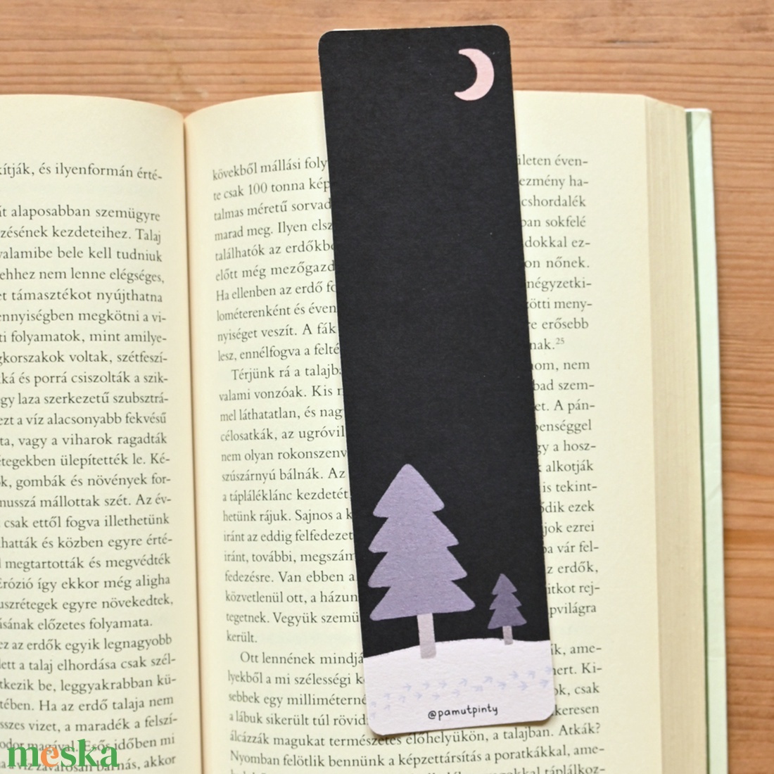 Könyvjelző - Téli tyúkos - könyv & zene - könyvjelző - Meska.hu