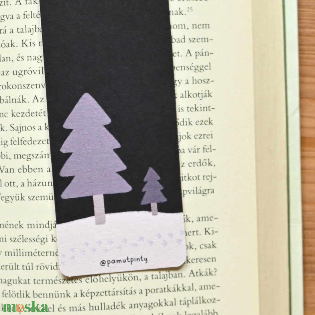 Könyvjelző - Téli tyúkos - könyv & zene - könyvjelző - Meska.hu