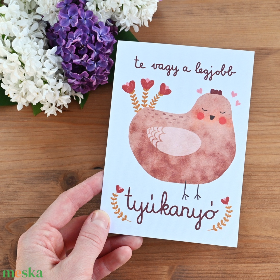 Anyák napi üdvözlőlap - Te vagy a legjobb tyúkanyó - művészet - grafika & illusztráció - egyéb rajzok - Meska.hu