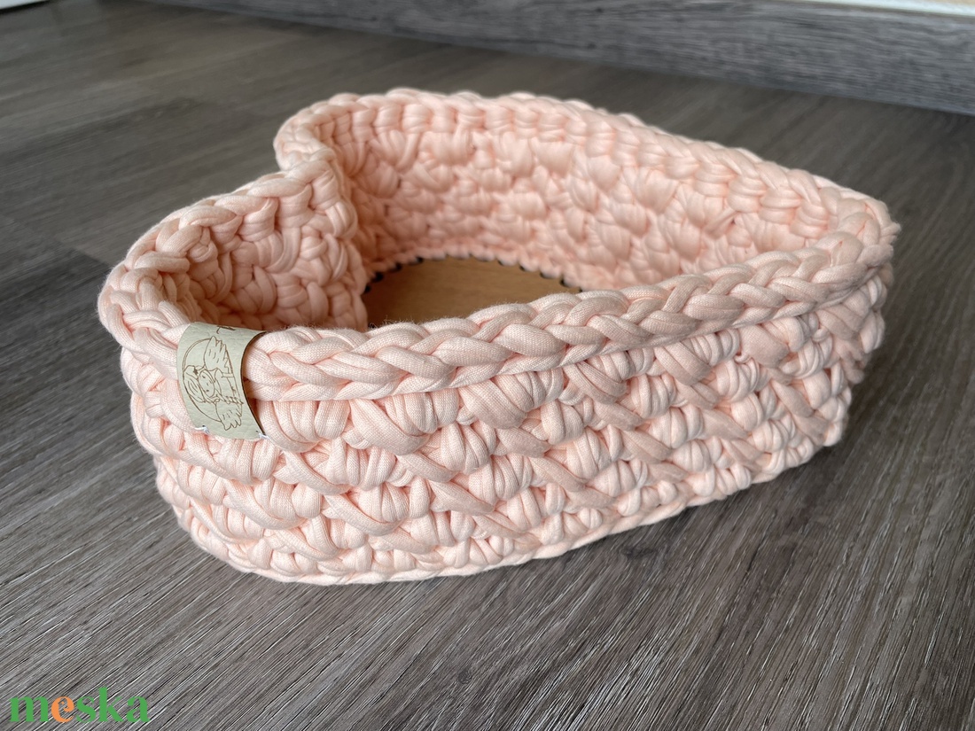 Szív alakú tároló kosár - otthon & életmód - tárolás & rendszerezés - tárolókosár - Meska.hu