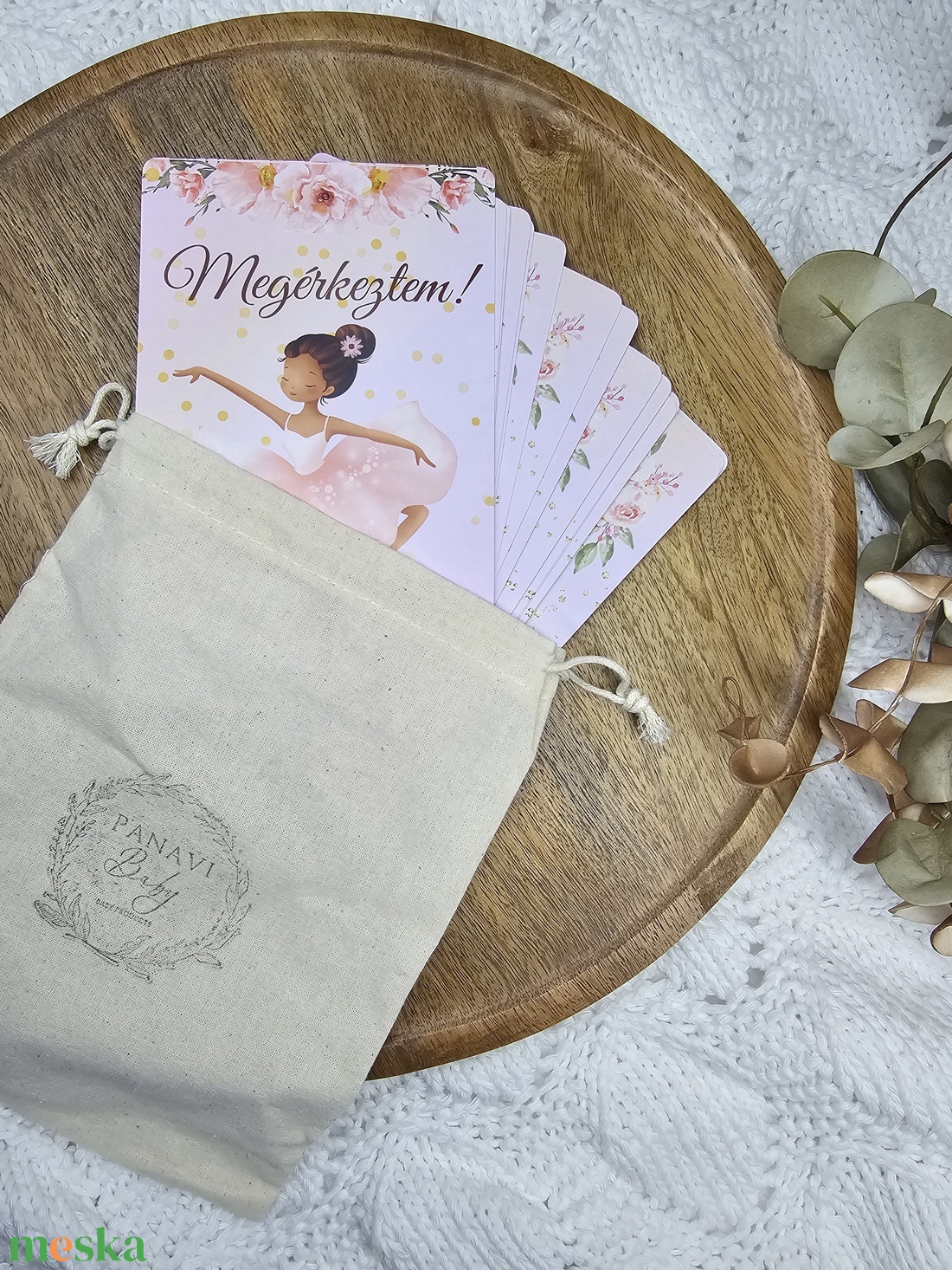 Balerina hónapkártya mérföldkőkártya - baba - mama - babafotózás - baba mérföldkő kártyák - Meska.hu