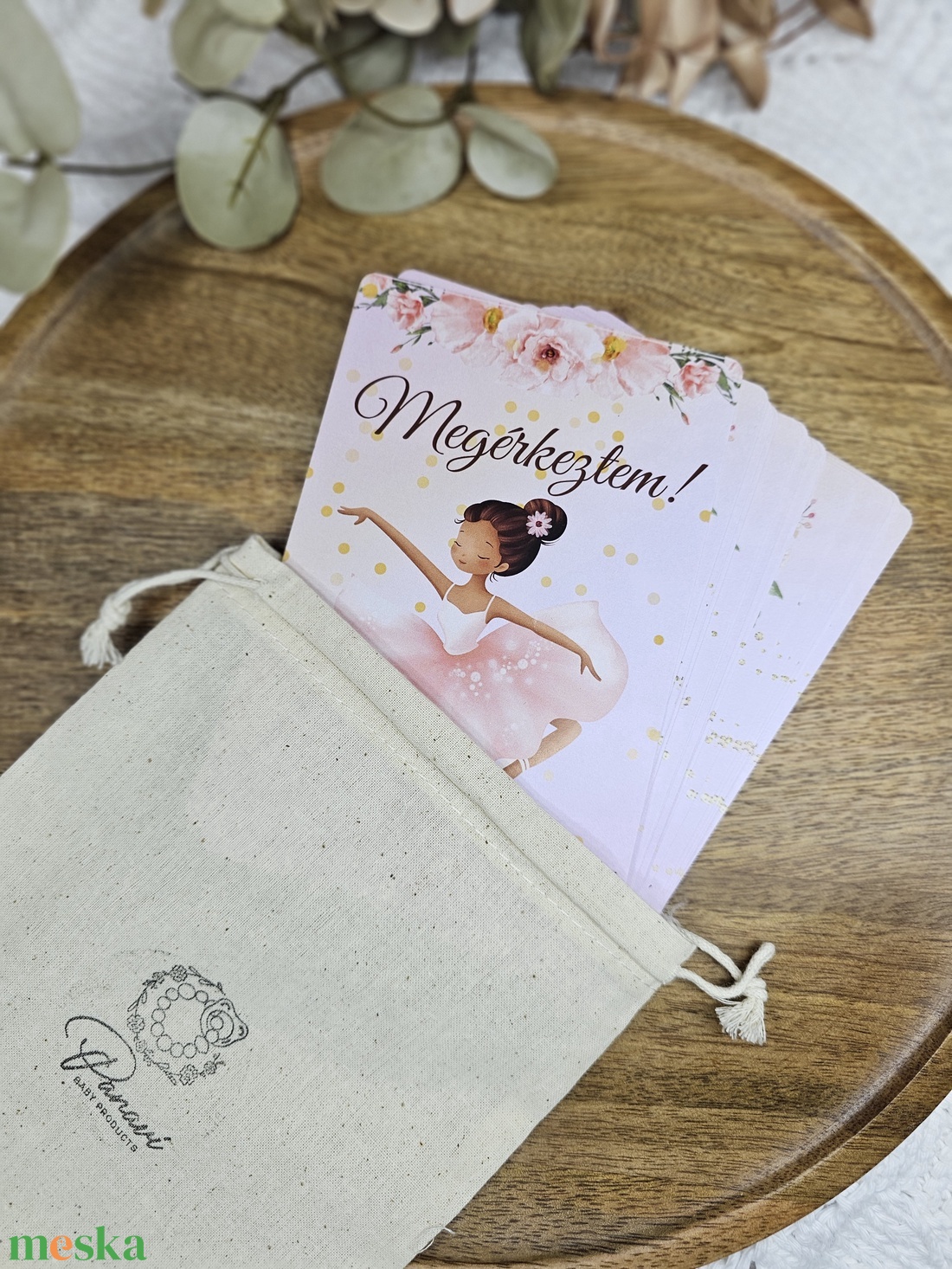 Balerina hónapkártya mérföldkőkártya - baba - mama - babafotózás - baba mérföldkő kártyák - Meska.hu